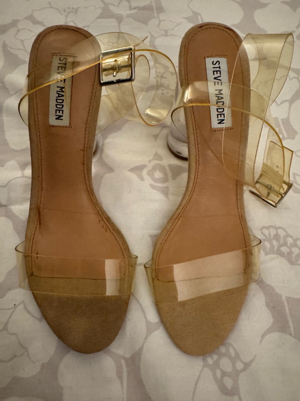 Steve Madden Women's Clear Strap Sandals